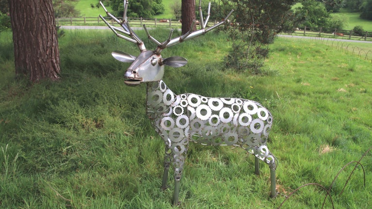 Original Sculpture "Stag" by Darren Greenhow previously exhibited at Greys Court (Oxford Sculptor Group)